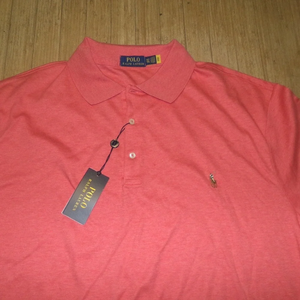 Polo Ralph Lauren Mens XL TALL Polo Shirt PINK HEATHER NWT